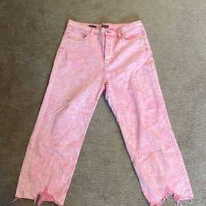 Pink straight  jeans